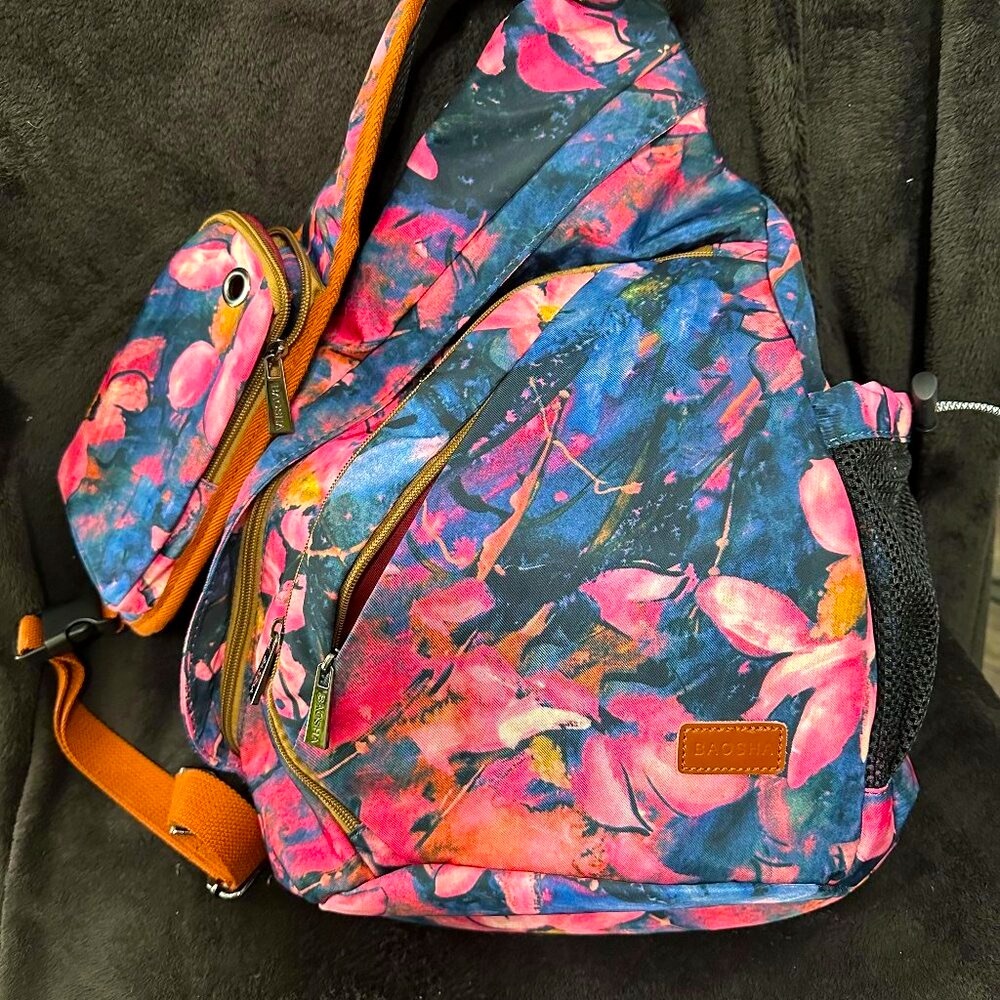 Baosha Sling backpack Crossbody Shoulder Chest Bag Travel Hiking Daypack